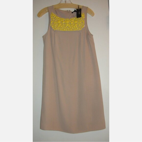 Tibi Iona Beaded Shift Sleeveless Mini Dress - Picture 1 of 4